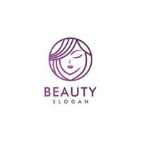 logo de mode beauté femme vecteur