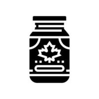 illustration vectorielle d'icône de glyphe de bouteille de beurre d'érable vecteur