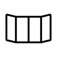 vecteur d'icône de fenêtres propres. illustration de symbole de contour isolé