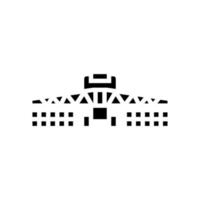 illustration vectorielle de l'icône du glyphe de l'équipement agricole des pulvérisateurs vecteur
