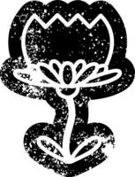 icône de fleur de lotus vecteur