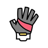 gants cycliste accessoire couleur icône illustration vectorielle vecteur