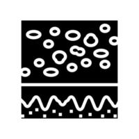 taches de rousseur peau glyphe icône illustration vectorielle vecteur