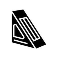 illustration vectorielle d'icône de glyphe de boîte à sandwich vecteur