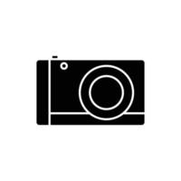 icône de la caméra. icône liée à l'électronique, à la technologie. style d'icône solide, glyphe. conception simple modifiable vecteur