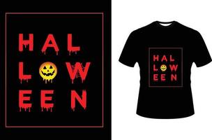 conception de t-shirt d'halloween vecteur