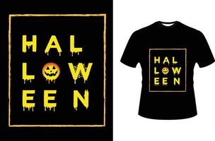 conception de t-shirt d'halloween vecteur