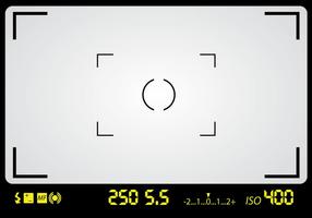 Viseur de caméra gratuit avec vecteur de paramètres