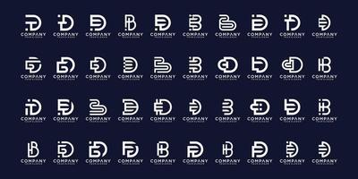 ensemble de création de logo abstrait az.monogram initial, icônes pour les affaires de luxe, élégant vecteur