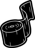 icône de dessin animé dessin d'un rouleau de papier toilette vecteur