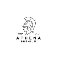 création de logo vectoriel premium déesse athéna