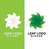 symbole de vecteur de logo de plante de feuille verte de qualité supérieure