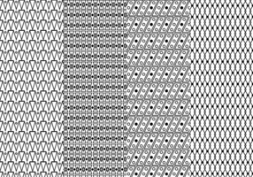 Forme géométrique en noir et blanc libre vecteur