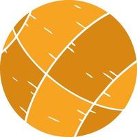 dessin animé doodle d'un ballon de basket vecteur