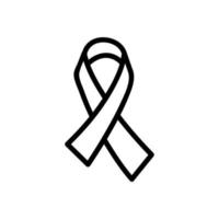 cancer, vecteur d'icône de bande. illustration de symbole de contour isolé