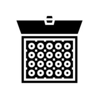 illustration vectorielle d'icône de glyphe de boîte de bonbons vecteur