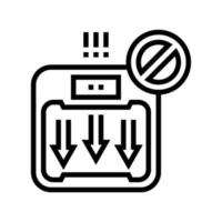 perte de poids inexpliquée hépatite ligne icône illustration vectorielle vecteur