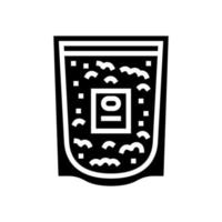 illustration vectorielle d'icône de glyphe d'avoine colloïdale vecteur