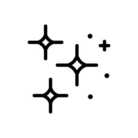 illustration de contour vectoriel icône étincelles décoratives