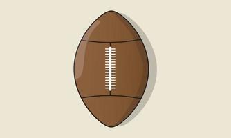 ballon d'illustration vectorielle de tournoi de football professionnel de rugby vecteur