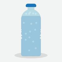 illustration vectorielle de bouteille d'eau en plastique d'eau minérale pure fraîche vecteur