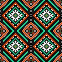 motif géométrique oriental ethnique sans soudure. style tribal. conception pour le fond, le papier peint, l'illustration, le textile, le tissu, l'habillement, le batik, le tapis, la broderie. vecteur