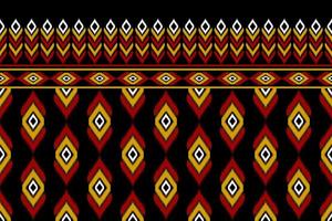 abstrait bel art ikat. motif ethnique homogène en tribal. style mexicain rayé. conception pour le fond, l'illustration, l'emballage, les vêtements, le batik, le tissu, la broderie. vecteur