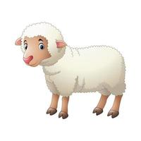 caricature de bébé mouton vecteur