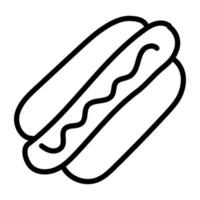 icône du design moderne de hot-dog burger vecteur