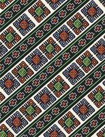 motif de broderie tricoté d'art populaire ukrainien traditionnel. illustration vectorielle vecteur