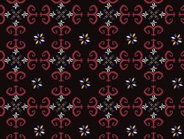 hutsul pisanky - oeufs de pâques traditionnels ukrainiens vecteur modèle sans couture, arrière-plan décoratif avec des étoiles et des formes géométriques. art populaire ukrainien, ornement répétitif abstrait en noir et rouge