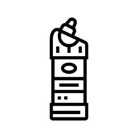 illustration vectorielle d'icône de ligne de bouteille de détergent vecteur