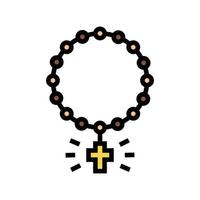 croix christianisme couleur icône illustration vectorielle