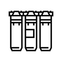 illustration vectorielle de l'icône de la ligne d'équipement de filtration de l'eau vecteur