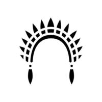 gardon boho glyphe icône illustration vectorielle vecteur
