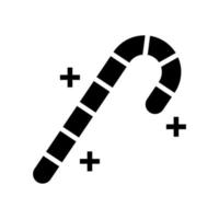 illustration vectorielle d'icône de glyphe de bonbons de noël vecteur