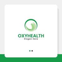 modèle de logo oxyhealth vecteur