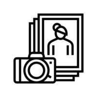 illustration vectorielle de l'icône de la ligne de loisirs photo vecteur