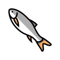 illustration vectorielle d'icône de couleur de poisson rohu vecteur