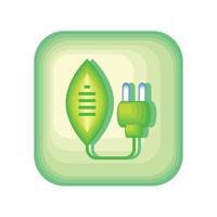 application mobile d'économie d'énergie vecteur