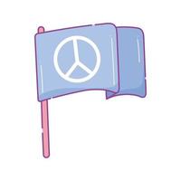 drapeau de la journée internationale de la paix vecteur