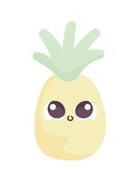 kawaii ananas sucré vecteur