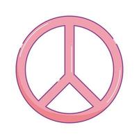 symbole d'amour de la paix vecteur