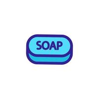 vecteur d'icône de savon. illustration de symbole de contour isolé