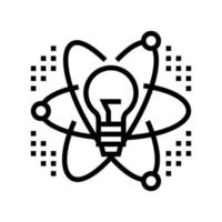 idée et réalisation illustration vectorielle d'icône de ligne de réseau de neurones vecteur