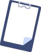 papeterie docteur tablette avec clip pour feuille de papier vecteur