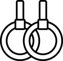 icône de ligne de corde vecteur