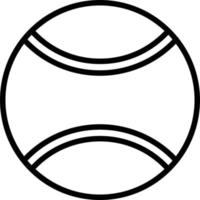 icône de ligne de balle de tennis vecteur