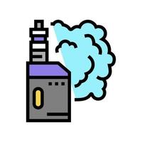 vape fumée couleur icône illustration vectorielle vecteur