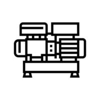 illustration vectorielle de l'icône de la ligne du compresseur d'air centrifuge vecteur